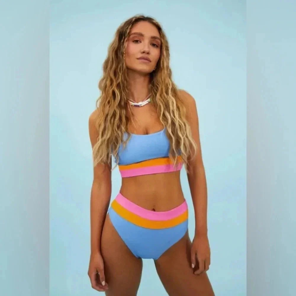 Beach Riot Fluorescent Eva Top B267 - Picture 2 of 4